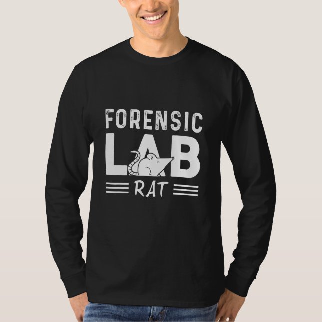 Camiseta Proprietário E Rato De Rato De Laboratório Forense (Frente)