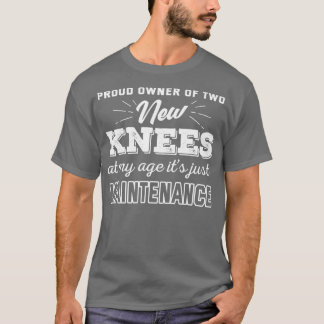 Camiseta Proprietário Orgulhoso De Dois Novos Knees