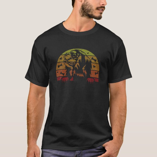 Camiseta Proprietários de Cachorros de Choque Retro-Cocker  (Frente)