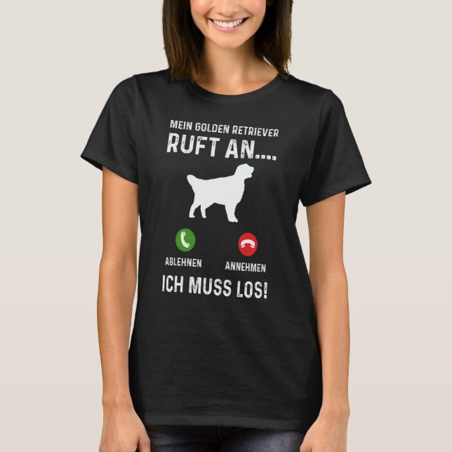 Camiseta Proprietários de Cães Retriever Dourado (Frente)