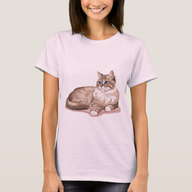 Camiseta Proprietários de Gatos Orgulhosos - Amantes de Gat (Frente)