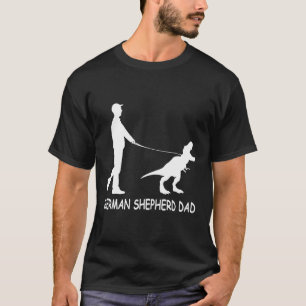 Camiseta Proprietários Do Gsd Dinossaur Do Pai De German sh