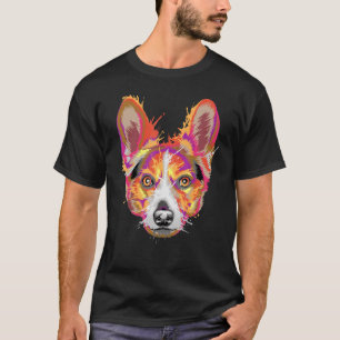 Camiseta Proprietários do Splash Art Welsh Corgi Cute Corgi