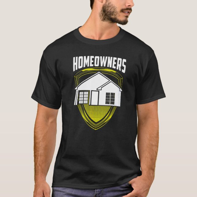 Camiseta Proprietários Landlord Homeowner Casa (Frente)