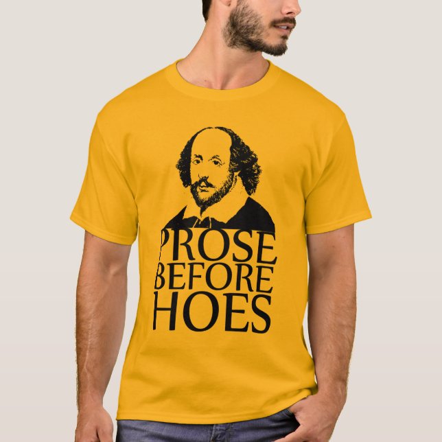 Camiseta prosa antes dos hoes (Frente)
