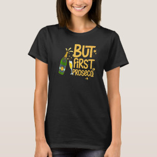 Camiseta Prosecco Wine Champagne Cocktails Garrafa de Rosa