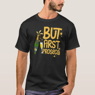 Camiseta Prosecco Wine Champagne Cocktails Garrafa de Rosa