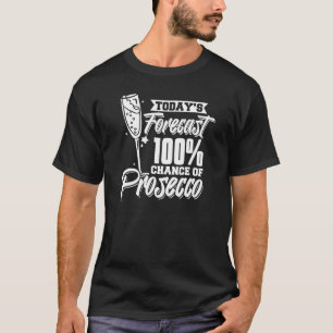 Camiseta Prosecco Wine Champagne Cocktails Garrafa de Rosa