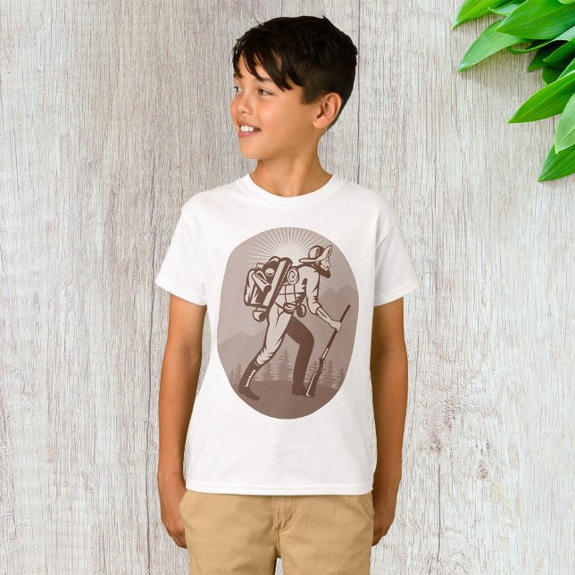 Camiseta Prospector Miner Caminhando (Criador carregado)