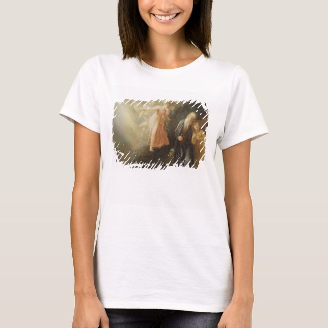 Camiseta Prospero, Miranda e Ariel, de "O Tempest", c (Frente)