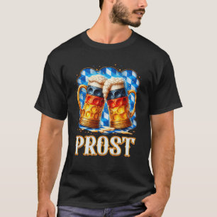 Camiseta Prost Beer Mug Oktoberfest Partido Alemão da Bavie