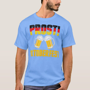 Camiseta Prost Oktoberfest Festival Alemão Beer Bebendo