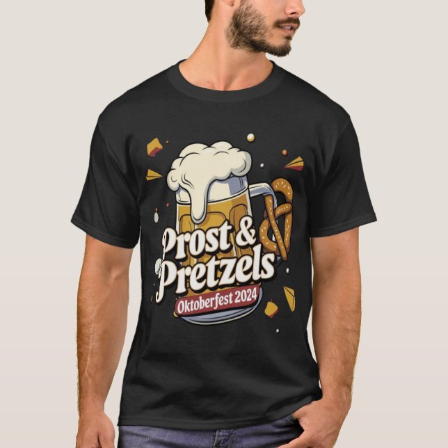 Camiseta Prost & Pretzels Oktoberfest 2024 T-Shirt (Frente)