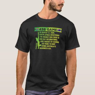 Camiseta Protea de Críquete 438 da África do Sul Nostalgia 