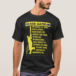 Camiseta Protea de Críquete 438 da África do Sul Nostalgia