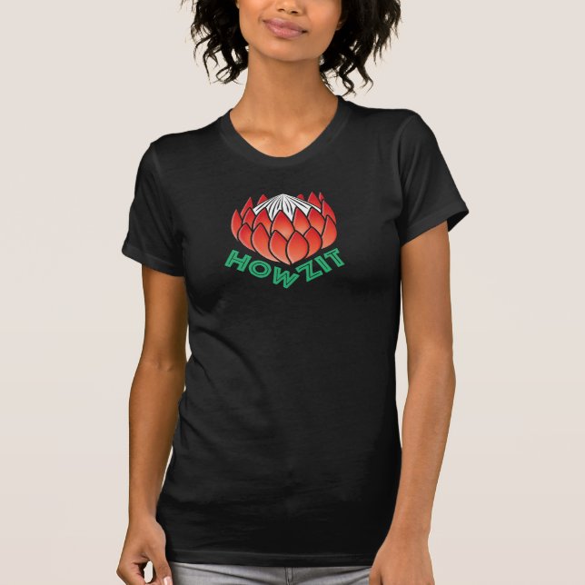 Camiseta Protea Flor África do Sul | Howzit Hello (Frente)