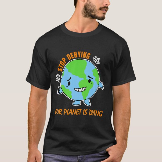 Camiseta Proteção Ambiental Mudanças Climáticas Proteção Cl (Frente)