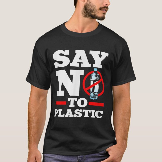 Camiseta Proteção Ambiental Proteção Climática Diga Não (Frente)