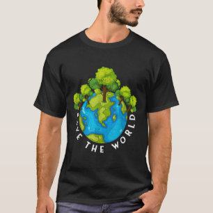 Camiseta Proteção Ambiental Salve O Mundo