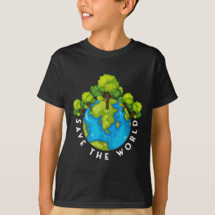 Camiseta Proteção Ambiental Salve O Mundo