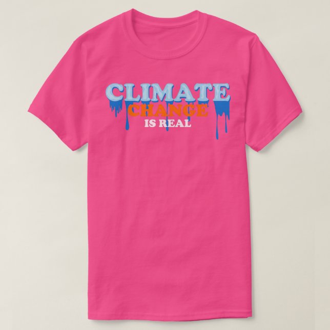 Camiseta Proteção climática O ambiente contribui para o aqu (Frente do Design)