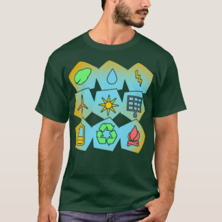 Camiseta Proteção climática O ambiente contribui para o aqu