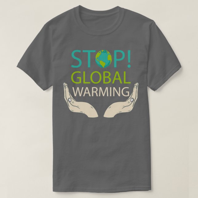 Camiseta Proteção climática O ambiente contribui para o aqu (Frente do Design)