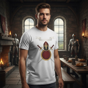 Camiseta Proteção contra espadas do capacete do cavaleiro m