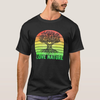 Camiseta Proteção da Natureza das árvores florestais Proteç