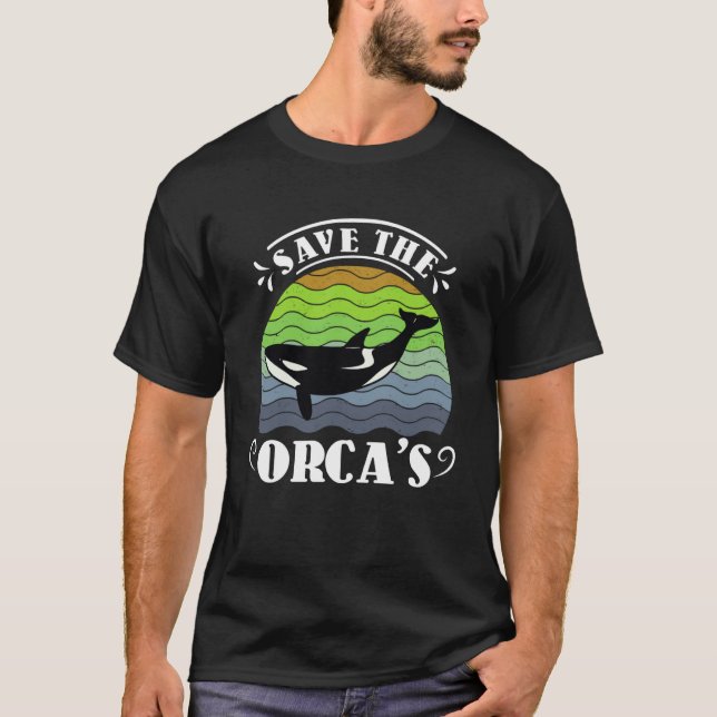 Camiseta Proteção das espécies Orcas (Frente)