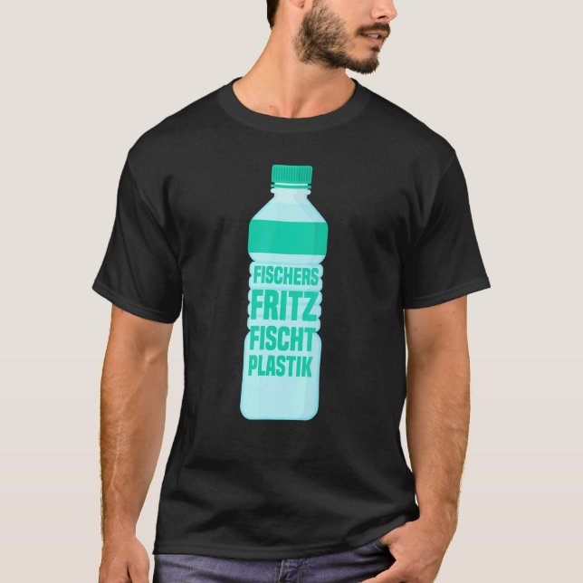 Camiseta Proteção de Animais Plásticos de Pesca do Fritz do (Frente)