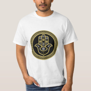 Camiseta Proteção do Olho do Mal da Mão de Hamsa