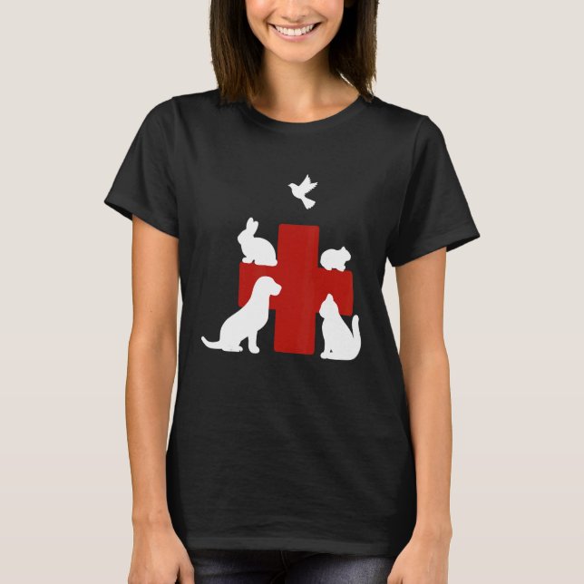 Camiseta Proteção dos animais para bem-estar dos animais (Frente)