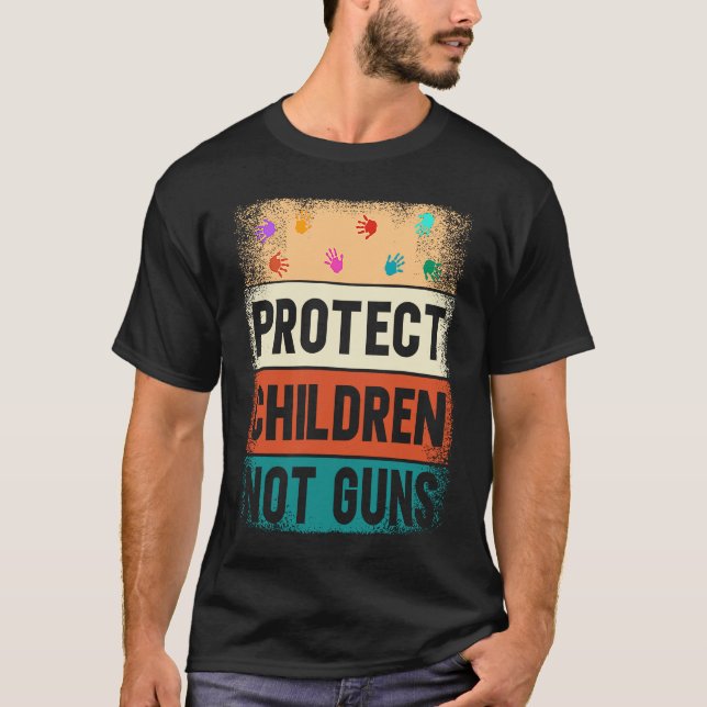 Camiseta Protect Children Not Guns Enough End Gun Violence (Frente)