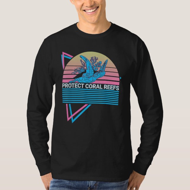 Camiseta Protect Coral Reefs Protect Coral Reefs Reef Tank  (Frente)