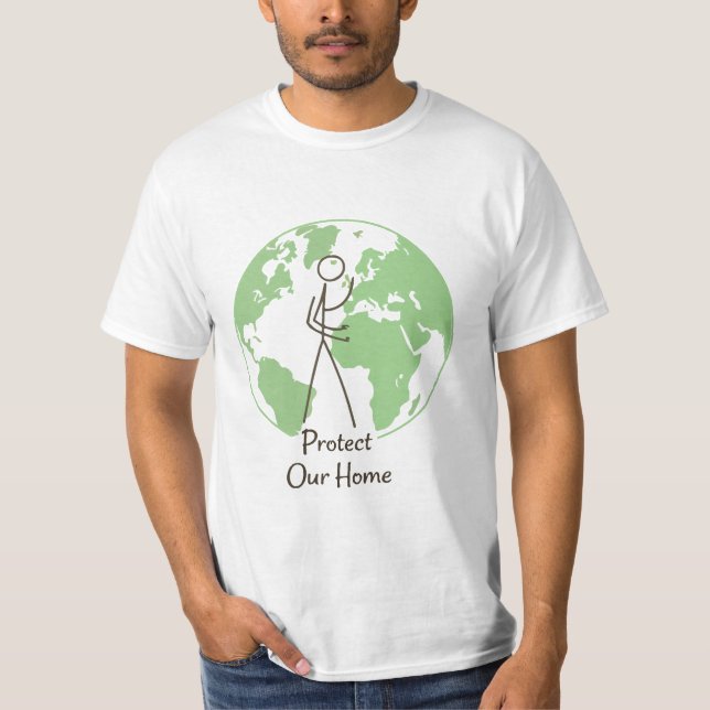 Camiseta Protect Our Home" Earth T-Shirt | Environmental Co (Frente)