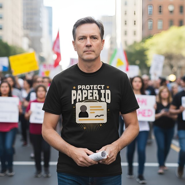 Camiseta Protect Paper ID - Identity Security (Criador carregado)