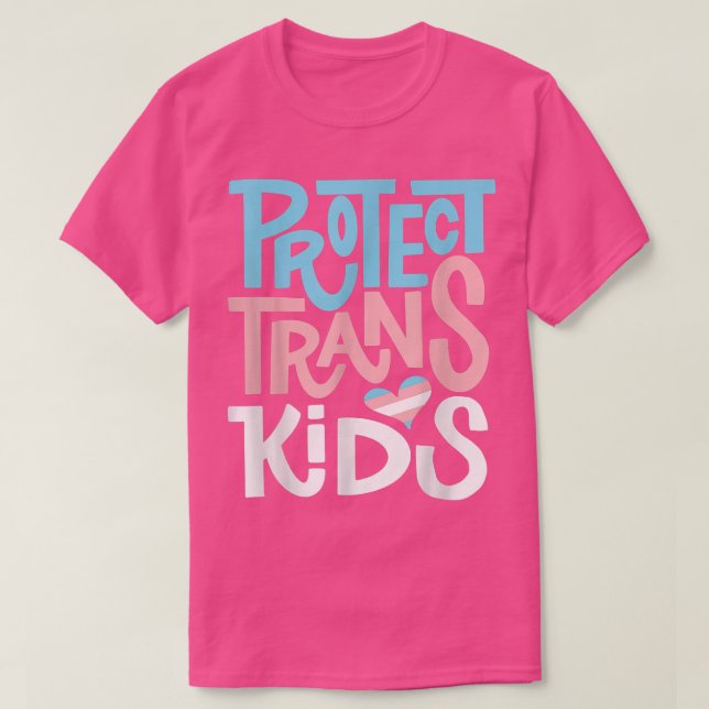 Camiseta Protect Trans Kids - LGBT Pride T-Shirt (Frente do Design)