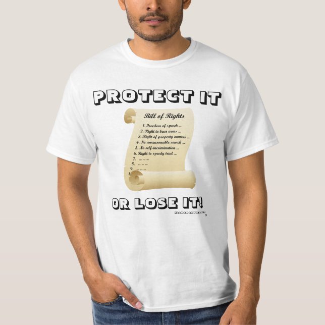 Camiseta Protegendo nossa Carta de Direitos (Frente)