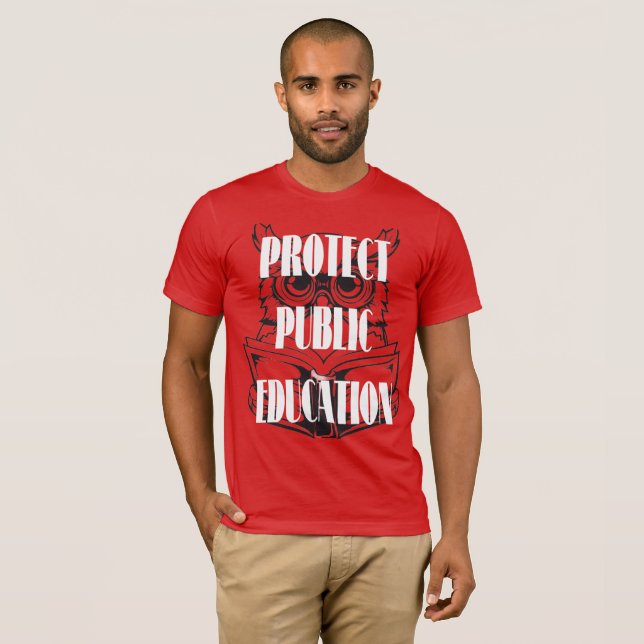 Camiseta Proteger a Educação Pública (Frente Completa)