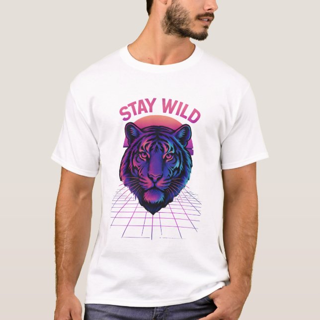 Camiseta Proteger a Natureza com o Poder do Tigre (Frente)