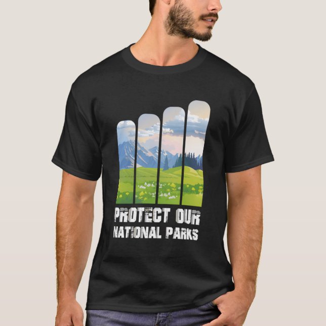 Camiseta Proteger a Natureza Conservacionista Dos Nossos Pa (Frente)