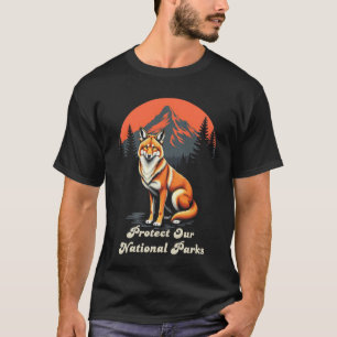 Camiseta Proteger a Natureza da Floresta Retroativa dos Nos