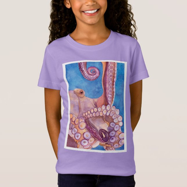 Camiseta Proteger a t-shirt do Octopus Oceano da Terra (Frente)