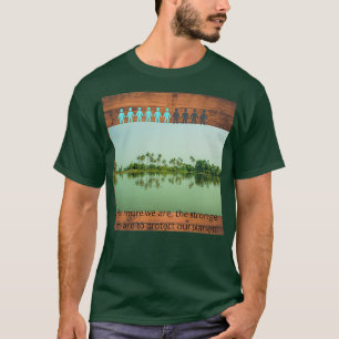 Camiseta Proteger a Terra contra a poluição letx27s seja o
