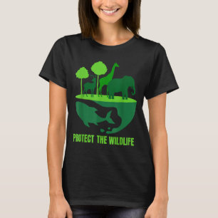 Camiseta Proteger a vida selvagem _ conservação da natureza