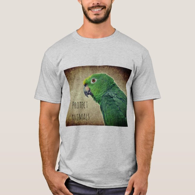 Camiseta proteger animais (Frente)