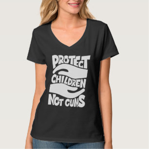 Camiseta Proteger as crianças contra as armas 1