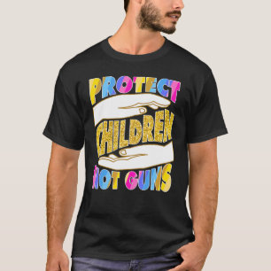 Camiseta Proteger as crianças contra as armas 7