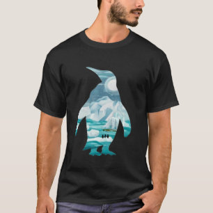 Camiseta Proteger as Crianças Pinguins de Sensibilização An